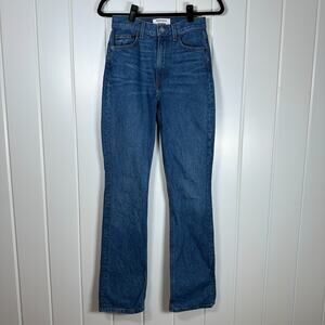 Reformation Jeans 24 Cindy Bootleg La Jolla Wash Med. Blue 33" Inseam 11" Rise